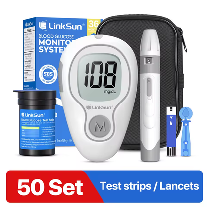 LinkSun G-425-3 Glucose Meter Kit – Accurate Blood Sugar Monitor