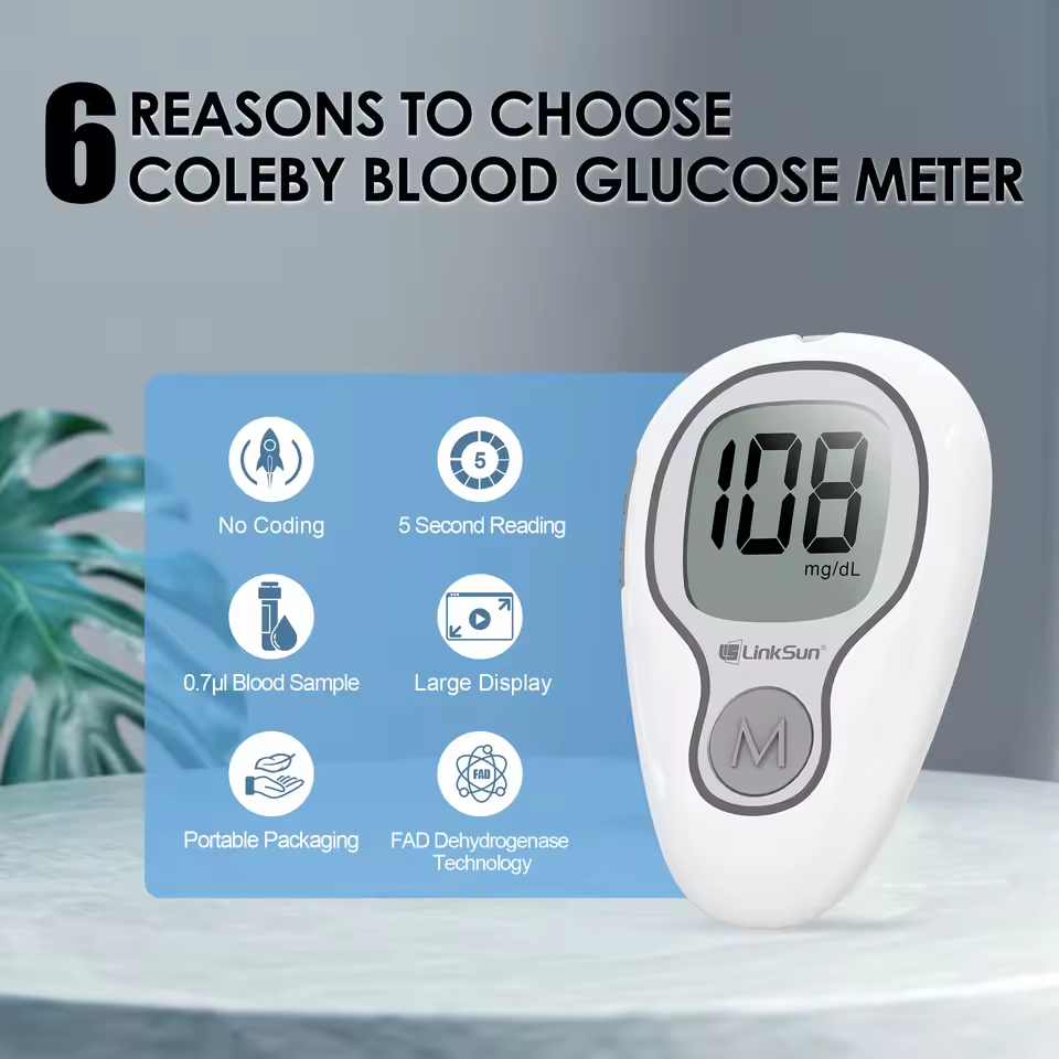 LinkSun G-425-3 Glucose Meter Kit – Accurate Blood Sugar Monitor