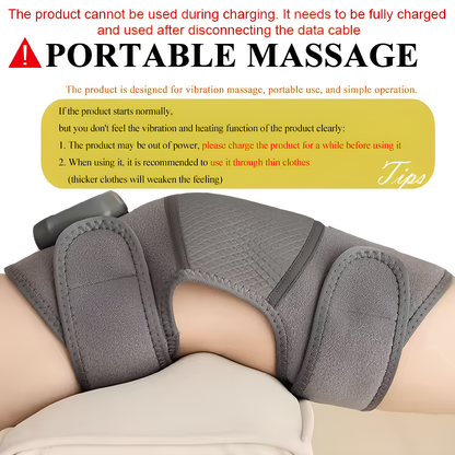 Cordless Knee Massager with Heat & Vibration for Arthritis Relief