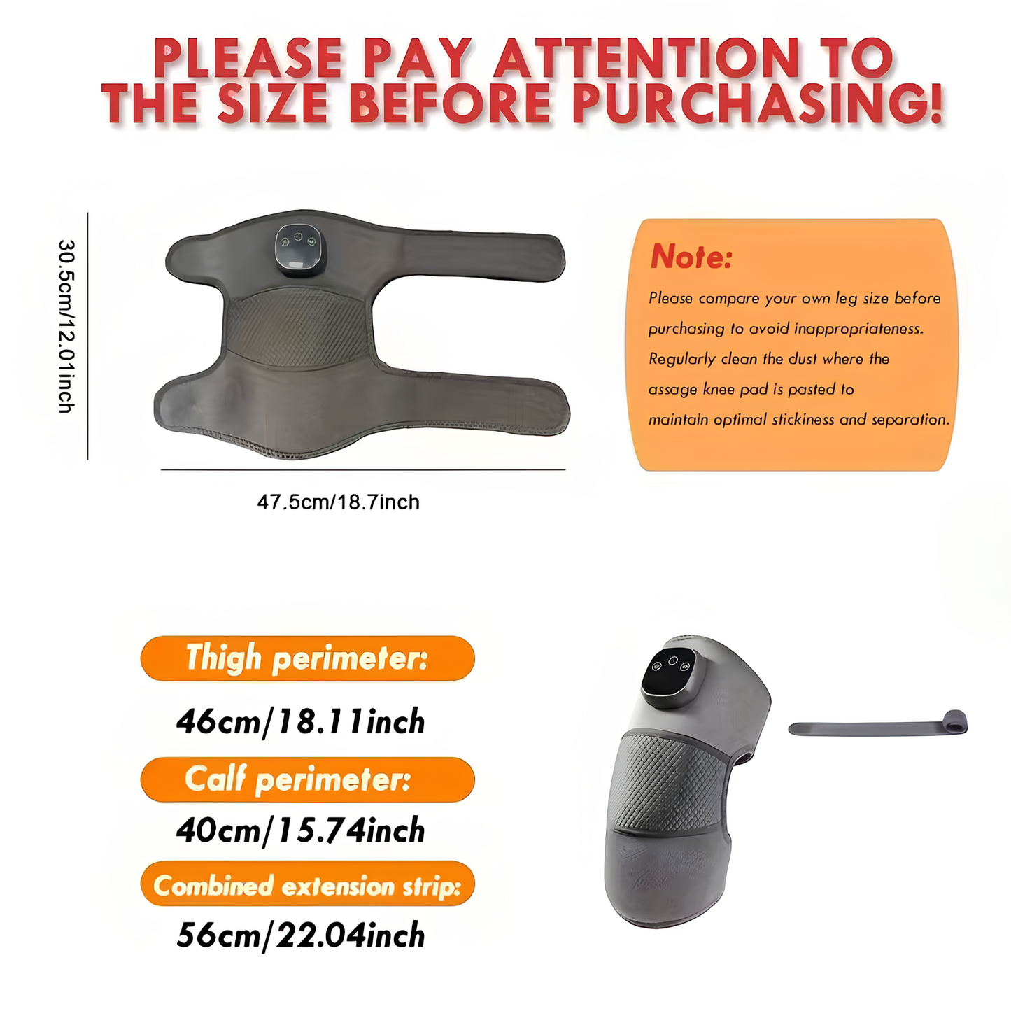 Cordless Knee Massager with Heat & Vibration for Arthritis Relief