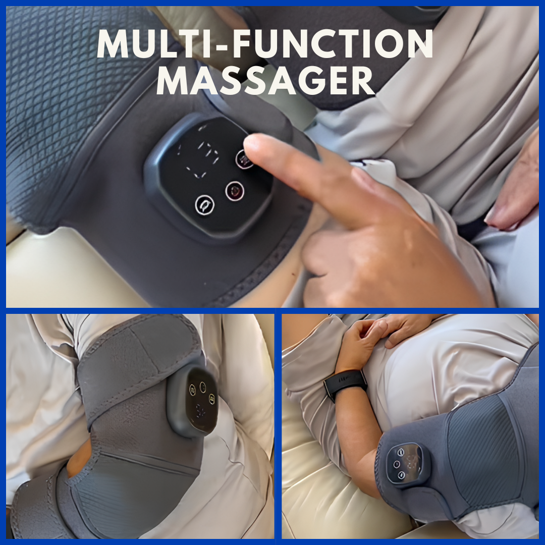 Cordless Knee Massager with Heat & Vibration for Arthritis Relief