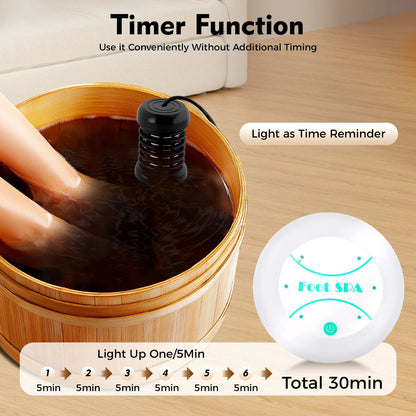 Ionic Detox Foot Bath Spa Machine, 30-Min Auto Timer, Portable Home Use for Body Relaxation, Immune Support & Toxin Removal