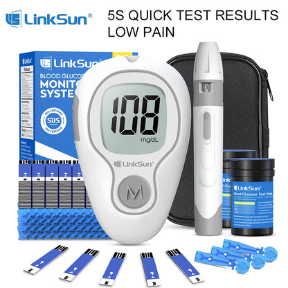 LinkSun G-425-3 Glucose Meter Kit – Accurate Blood Sugar Monitor