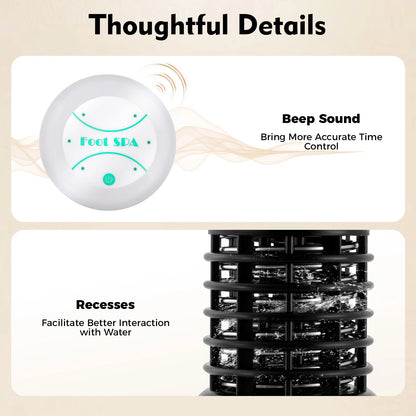 Ionic Detox Foot Bath Spa Machine, 30-Min Auto Timer, Portable Home Use for Body Relaxation, Immune Support & Toxin Removal