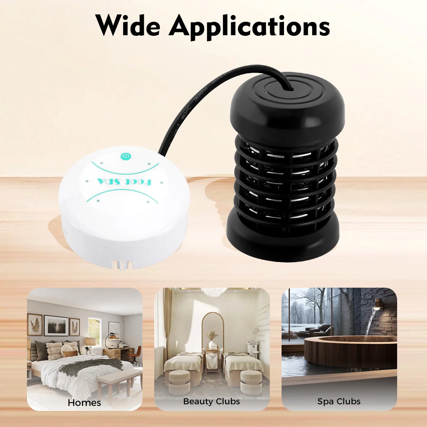 Ionic Detox Foot Bath Spa Machine, 30-Min Auto Timer, Portable Home Use for Body Relaxation, Immune Support & Toxin Removal