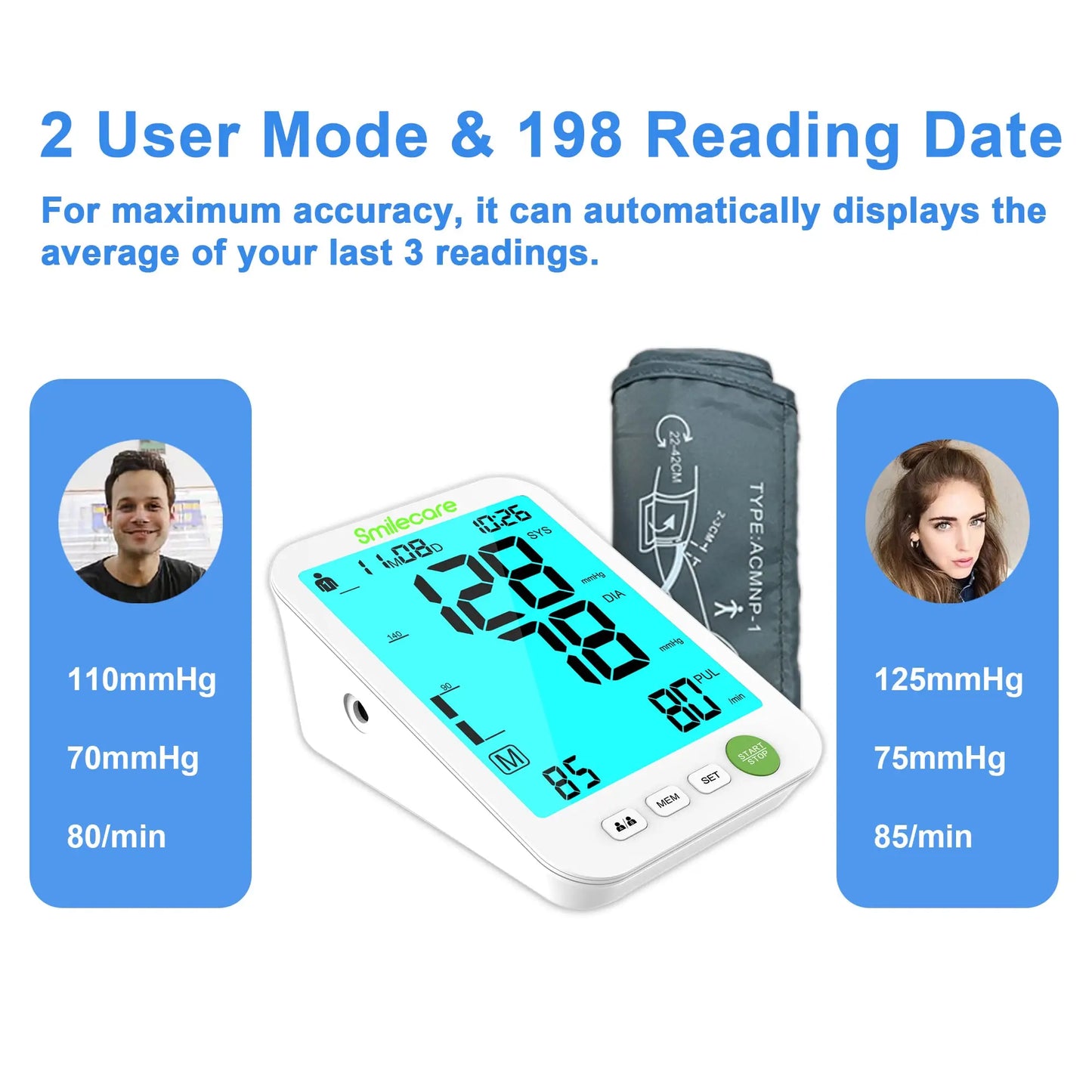 Automatic Blood Pressure Monitor – Accurate Arm Measurement