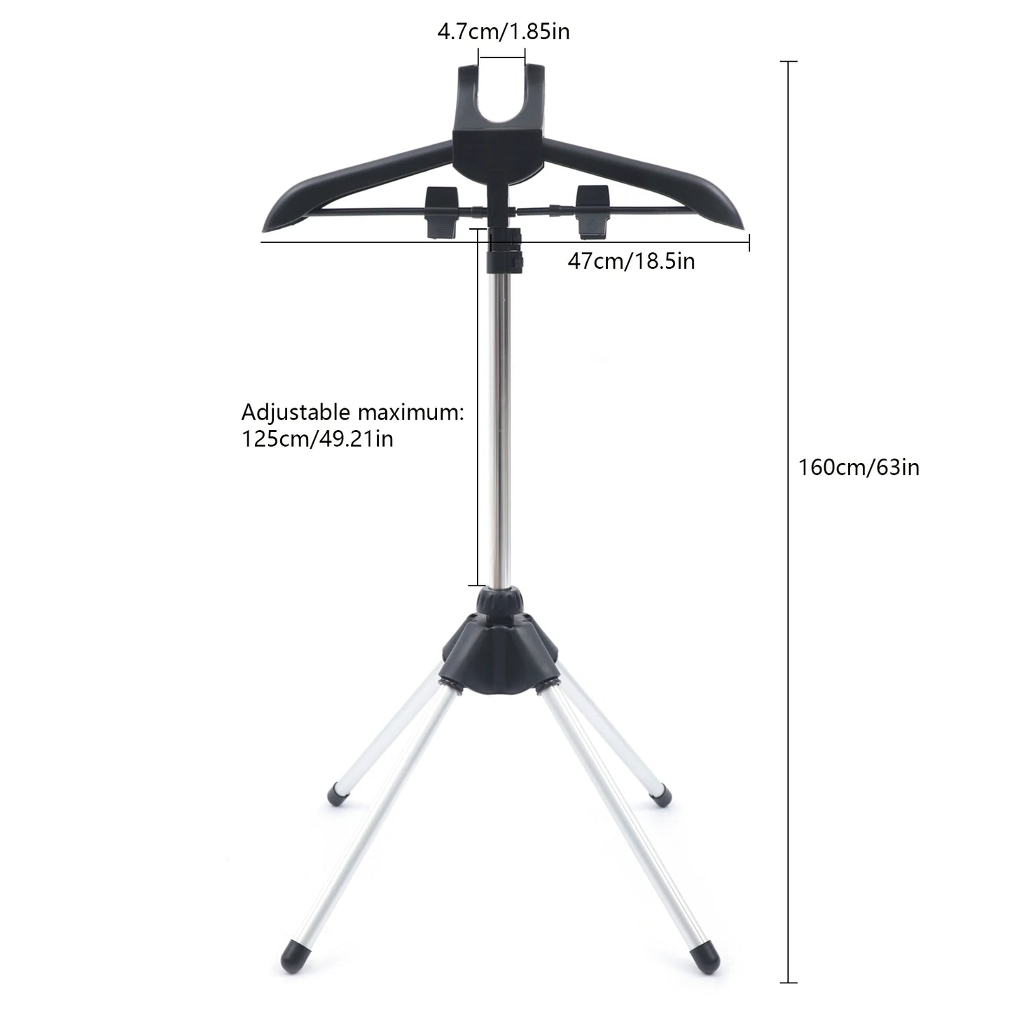 360° Travel Steamer Stand: Adjustable, Foldable Garment Rack