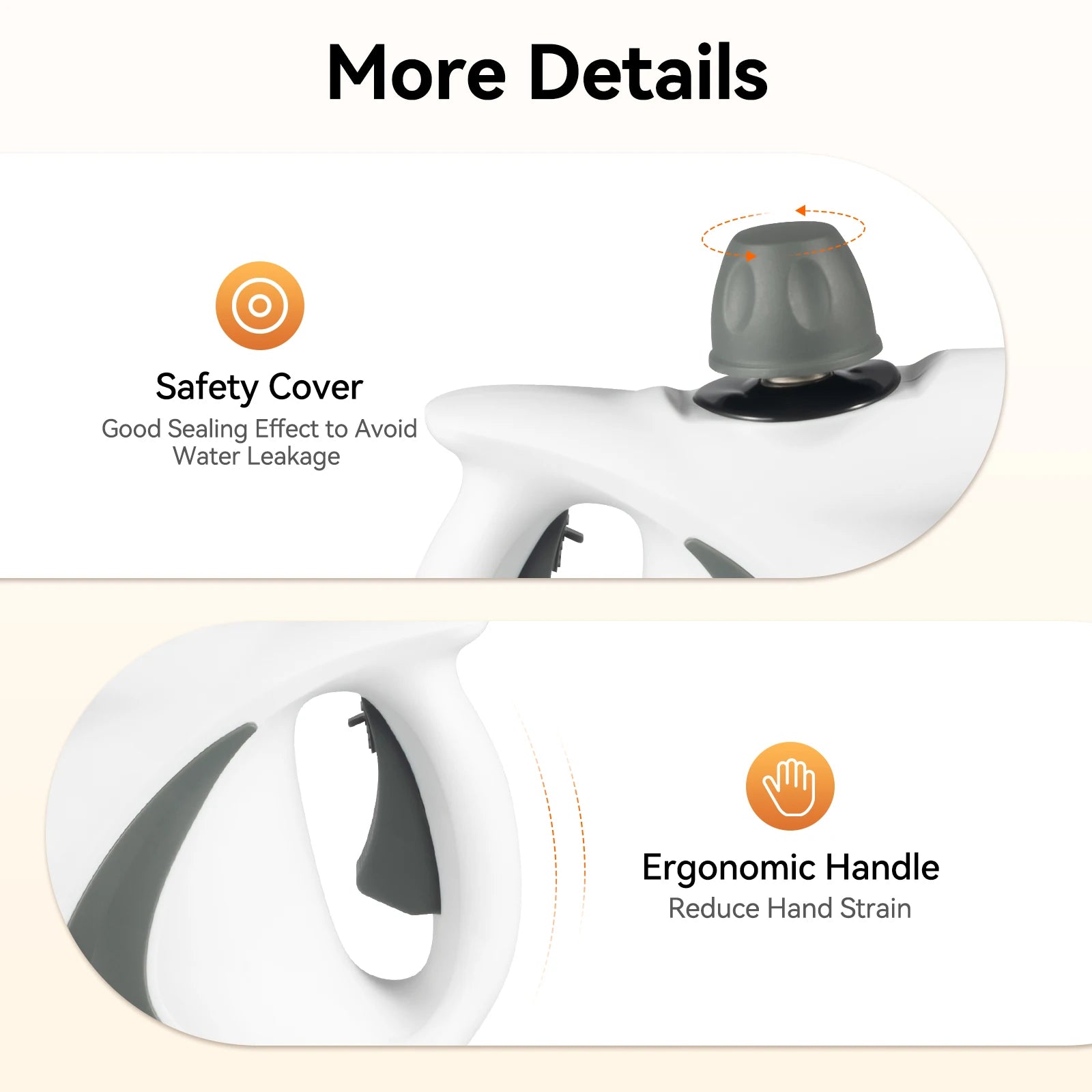 Pressurized Handheld Steam Cleaner - Chemical-Free Deep Cleaning for Multi-Surface