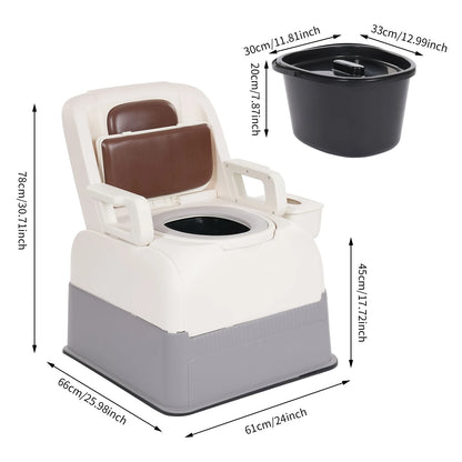 Comfort-Grip Bedside Commode: Non-Slip, Padded Mobility Aid