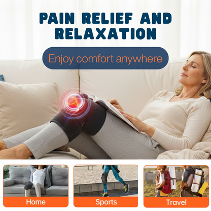 Cordless Knee Massager with Heat & Vibration for Arthritis Relief